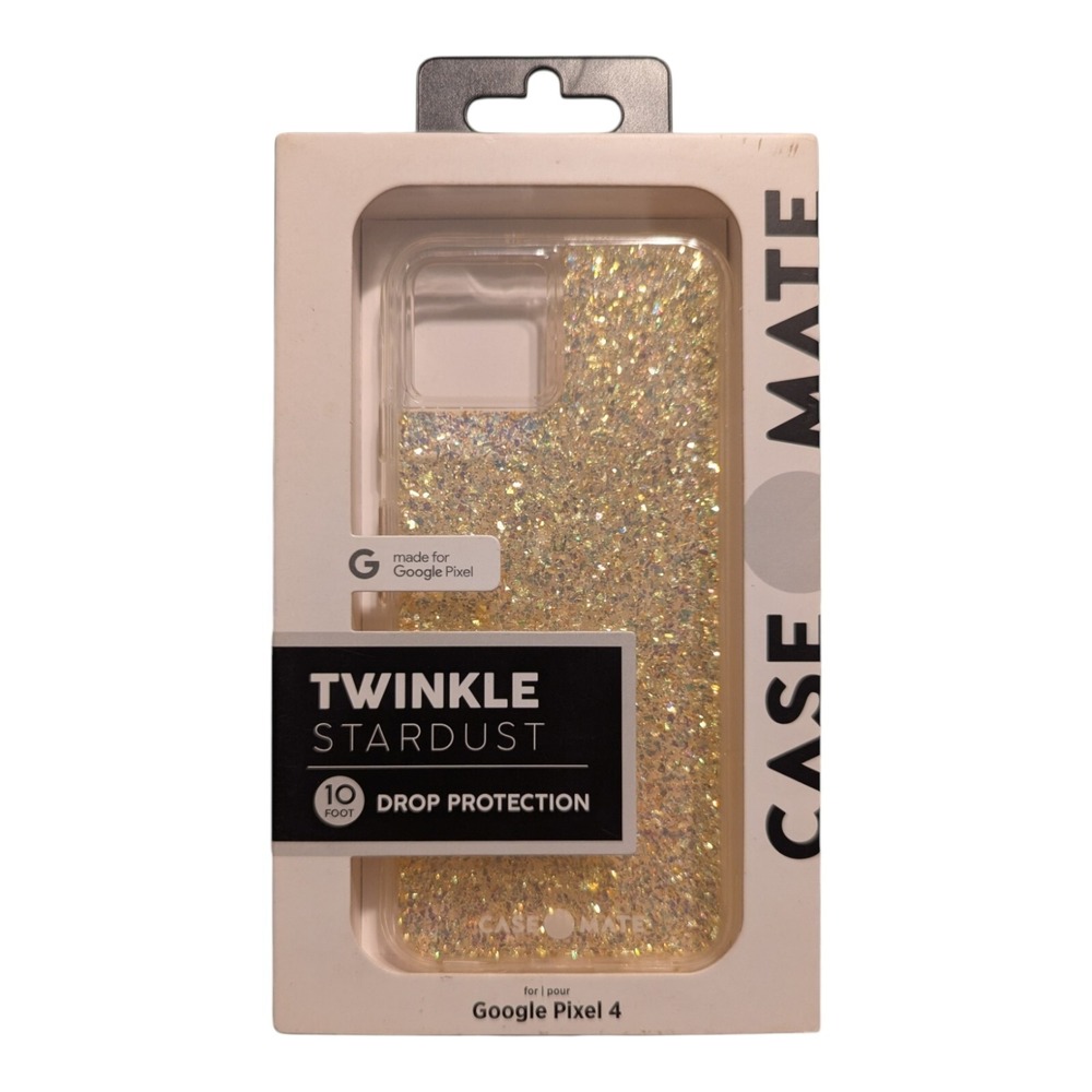 F5. Case-Mate Twinkle‎ Stardust Case For Google Pixel 4 - Gold  Sparkle